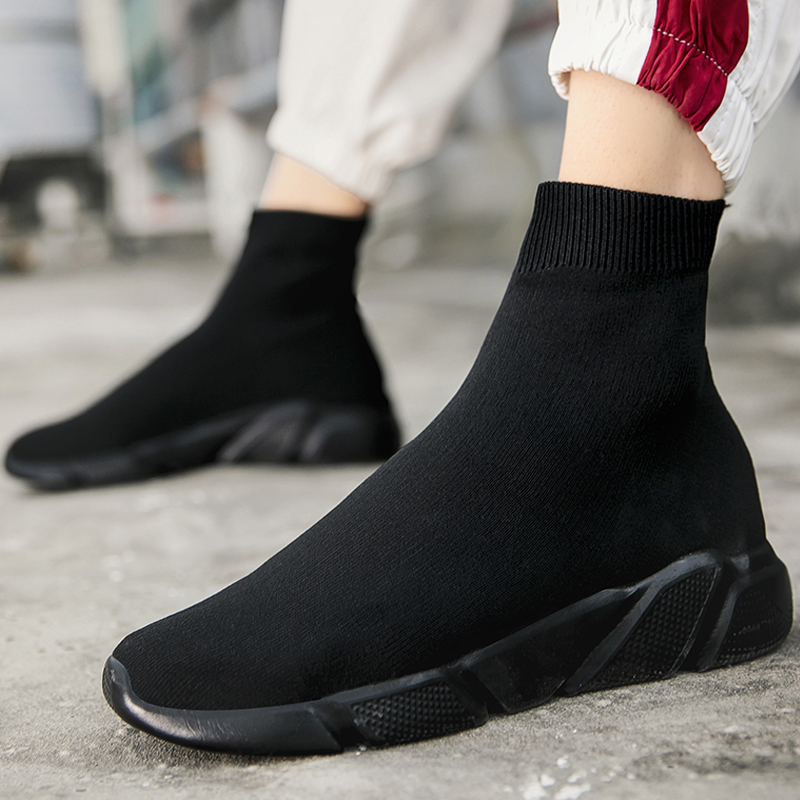 Mens Fashion Autumn 2025 - 2025年春 メンズ ブラック スリッポン ノンレザー カジュアルシューズ