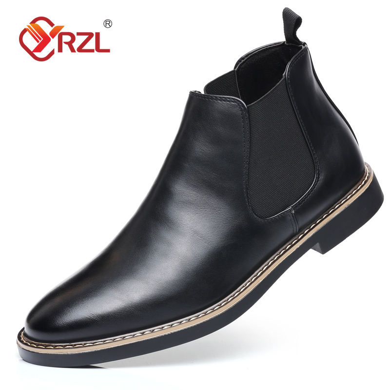 Mens Fashion Autumn 2025 - YRZL 39～47 メンズ チェルシーブーツ ブランド レトロ