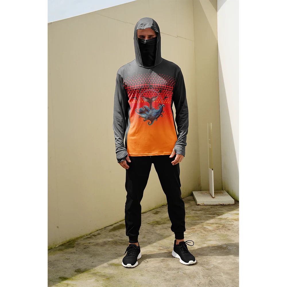 Men'S Fashion Trends - 釣り用シャツ メンズ 日焼け防止 フード付きマスク 一体型 釣り服
