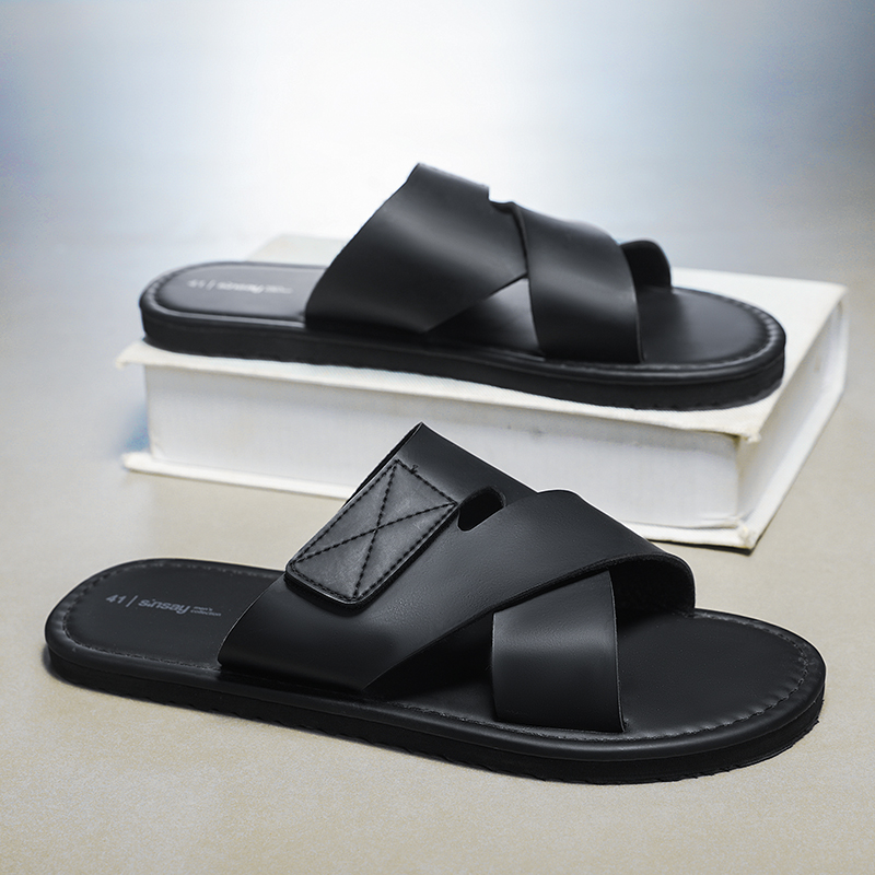 Men'S Fashion For 45 Years Old - メンズスリッパ 2026 新しい夏のレジャー韓国ファッションスポーツサンダル軽くて快適な平底プラスサイズサンダル 46