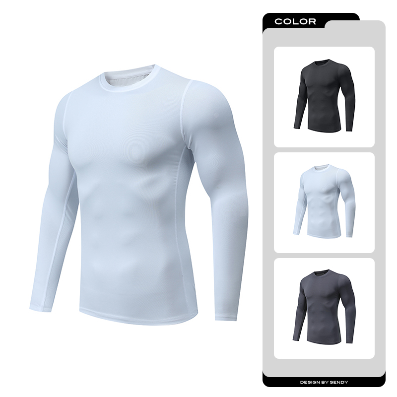 Track Suit Men - メンズランニングコンプレッション Tシャツ長袖スポーツ Tシャツジムフィットネススウェットシャツ男性ジョギングトラックスーツオムアスレチックシャツトップ