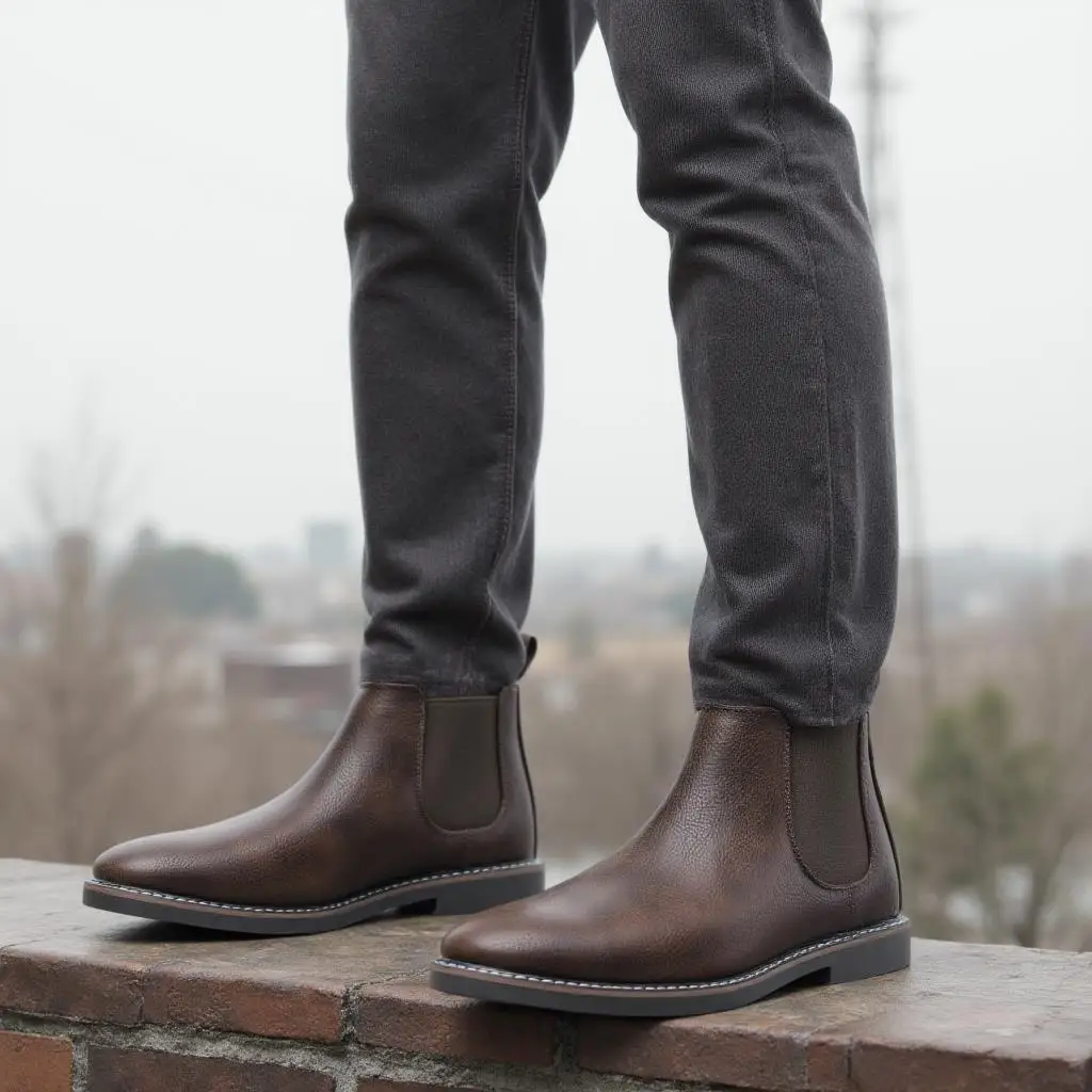 Mens Fashion Autumn 2025 - メンズブーツ 2025 イギリス風 メンズシューズ ファッション レトロ