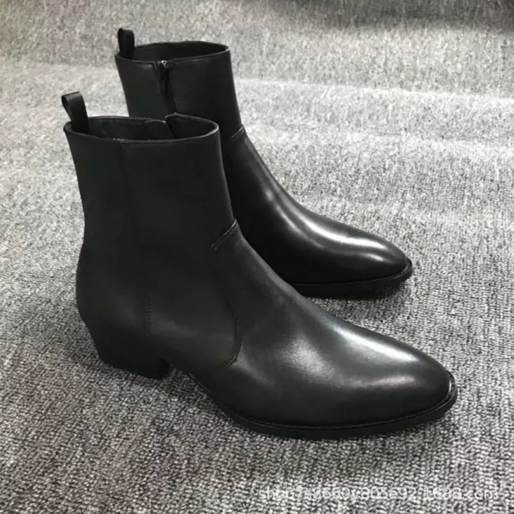 Mens Fashion Autumn 2025 - 新しいメンズシューズ高品質ブランドレトロ快適な革防水アンクルブーツ 2025 ファッション黒メンズチェルシーブーツ