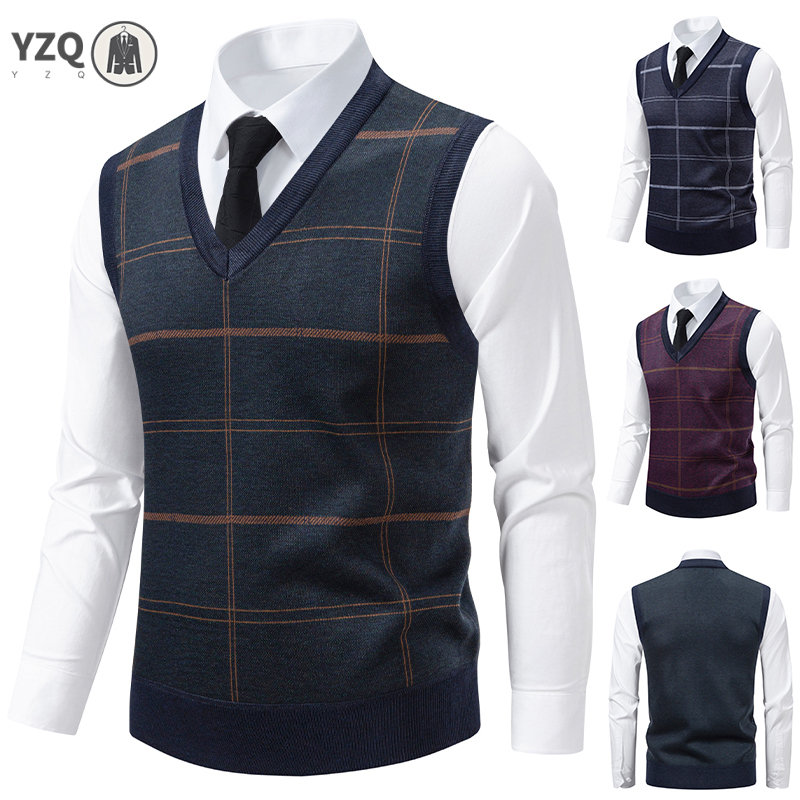 Men'S Fashion V Neck Sweater - メンズ V ネック ニット セーター 暖かい