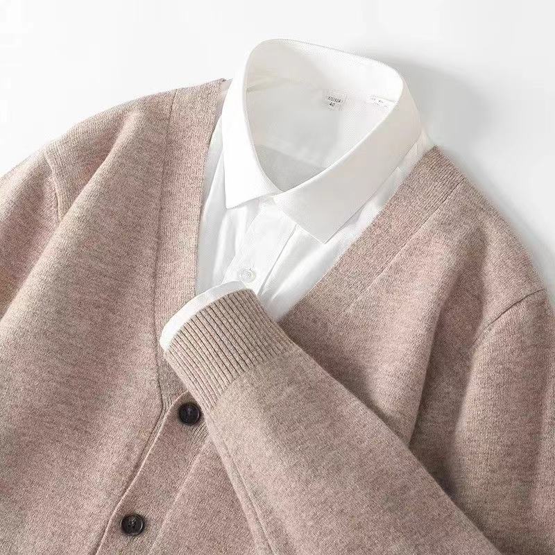 Men'S Fashion V Neck Sweater - メンズ薄手ニットカーディガン,Vネックセーター,暖かく,ファッショナブル,高品質,ビジネスとレジャー,秋冬,ニューコレクション2024