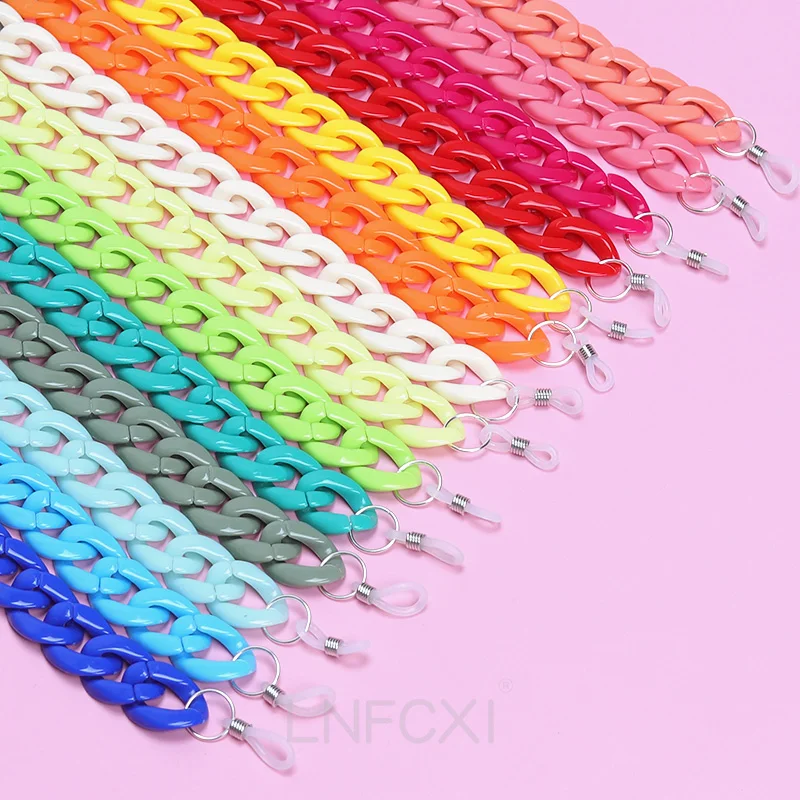 Mens Fashion Reading Glasses - Jnpcxi-男性と女性のための滑り止めアクリルサングラスチェーン,老眼鏡コード,ネックストラップ,迅速な発送