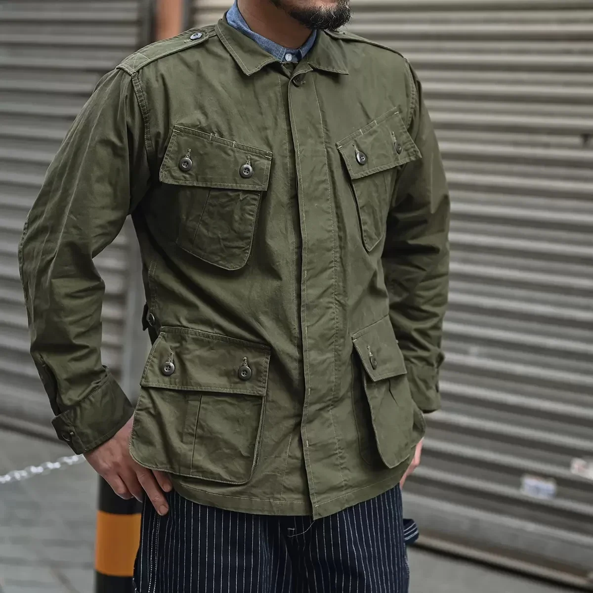 Military Shirt Men - 非在庫アーミー 1963 パターン TCU ジャングル ファティーグ
