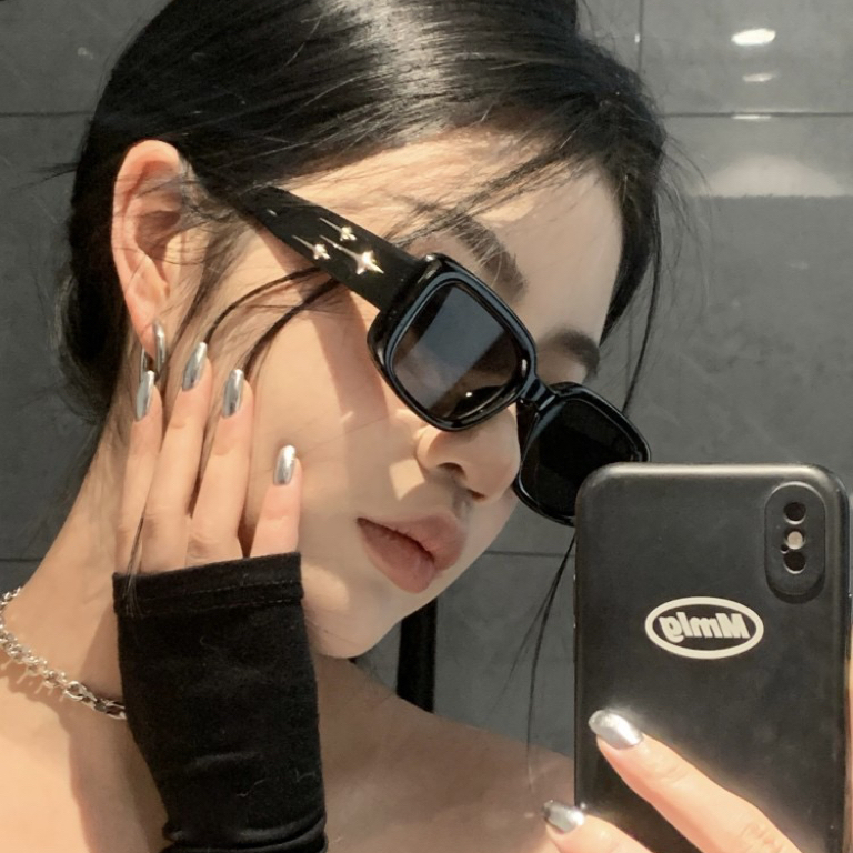 Men'S Fashion Glasses - レトロ Y2K スタイル小さな正方形サングラス女性子猫眼サングラスファッションカラフルなミラーゴーグル男性パンクスポーツサングラス