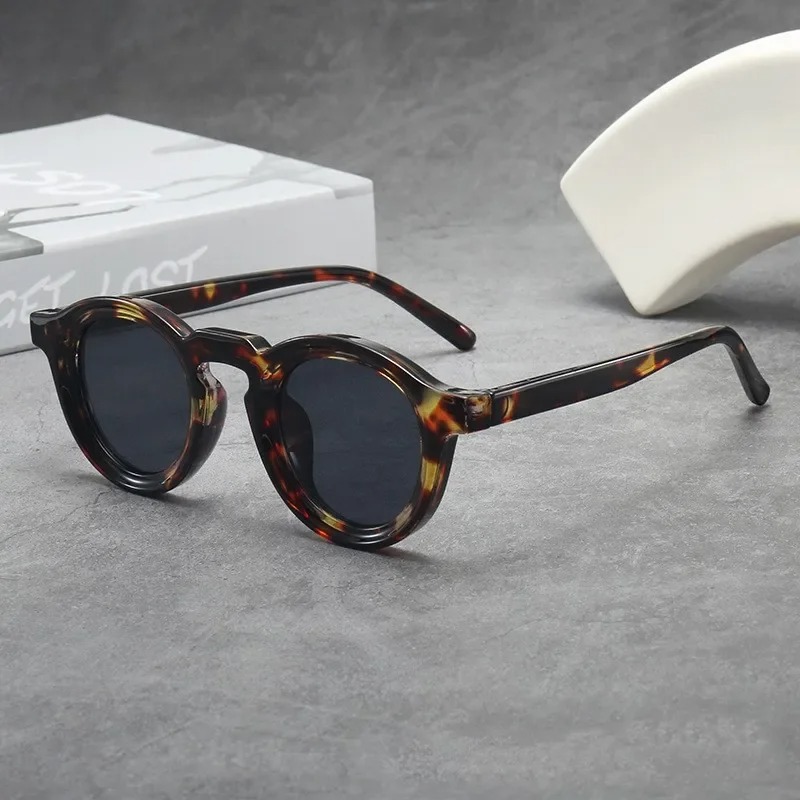 Men'S Fashion Glasses - 高品質ラウンドサングラス女性男性パンクシェードレトロトレンドサングラスクリアレンズフレーム UV400 女性眼鏡