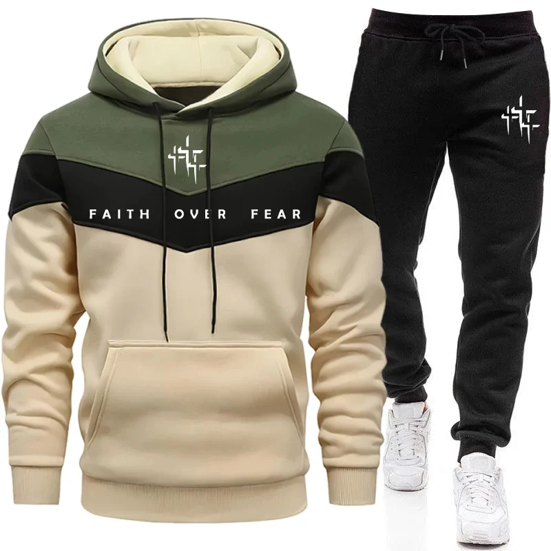Faith Over Fear メンズ トラックスーツ フー - Men'S Fashion Outfits のレビューと価格