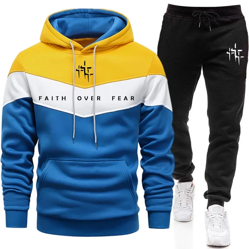 Faith Over Fear メンズ トラックスーツ フー - Men'S Fashion Outfits のレビューと価格