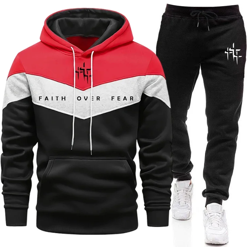 Faith Over Fear メンズ トラックスーツ フー - Men'S Fashion Outfits のレビューと価格