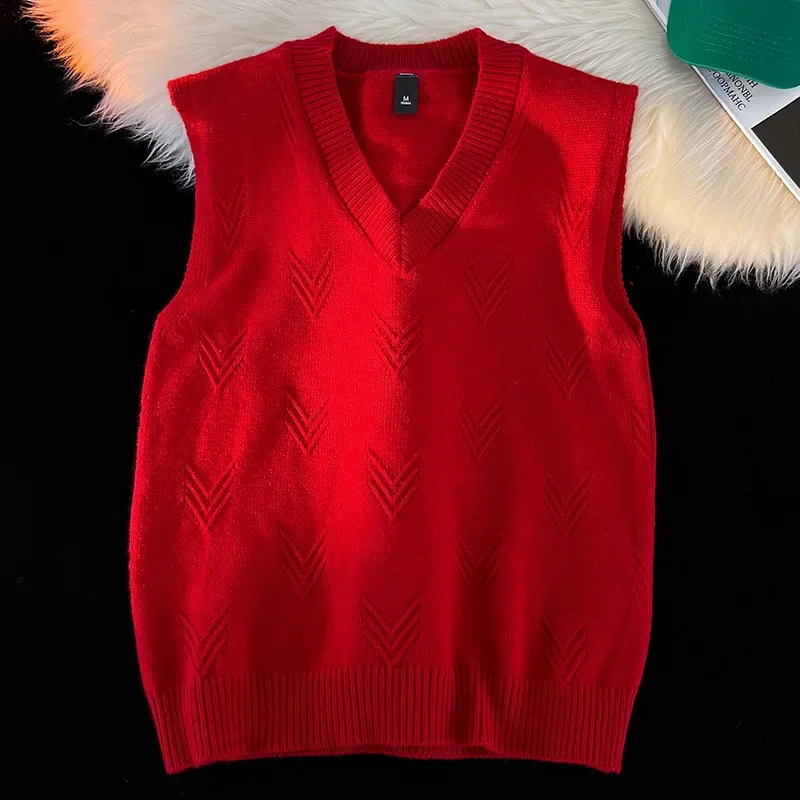 秋と冬の快適なスリムフィット通気性のある暖かいベストメンズフ - Men'S Fashion V Neck Sweater のレビューと価格