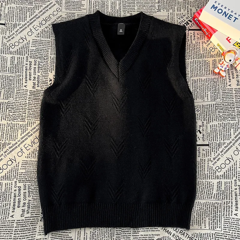 秋と冬の快適なスリムフィット通気性のある暖かいベストメンズフ - Men'S Fashion V Neck Sweater のレビューと価格