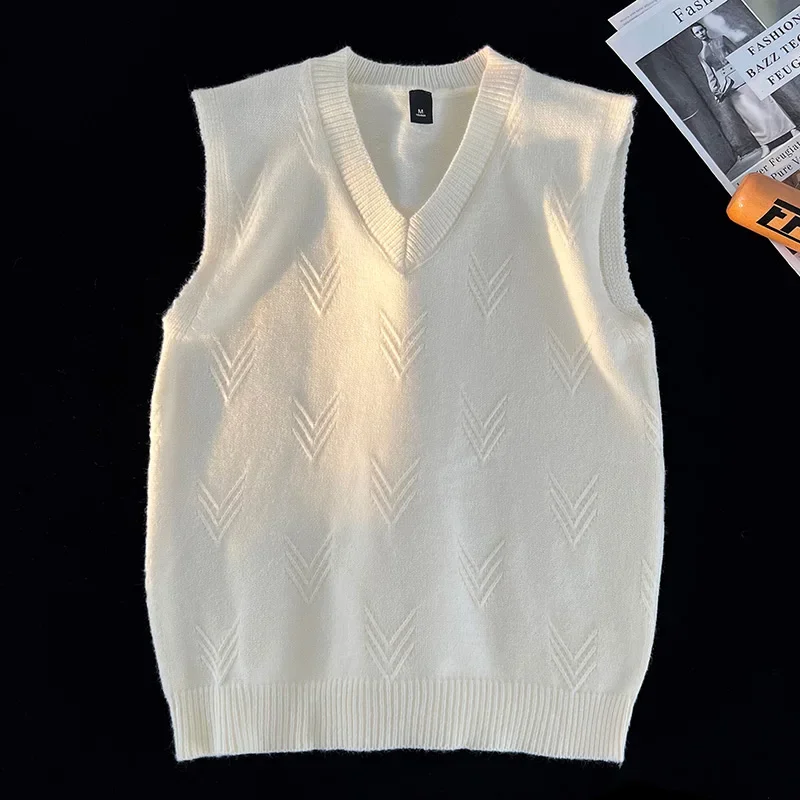 秋と冬の快適なスリムフィット通気性のある暖かいベストメンズフ - Men'S Fashion V Neck Sweater のレビューと価格