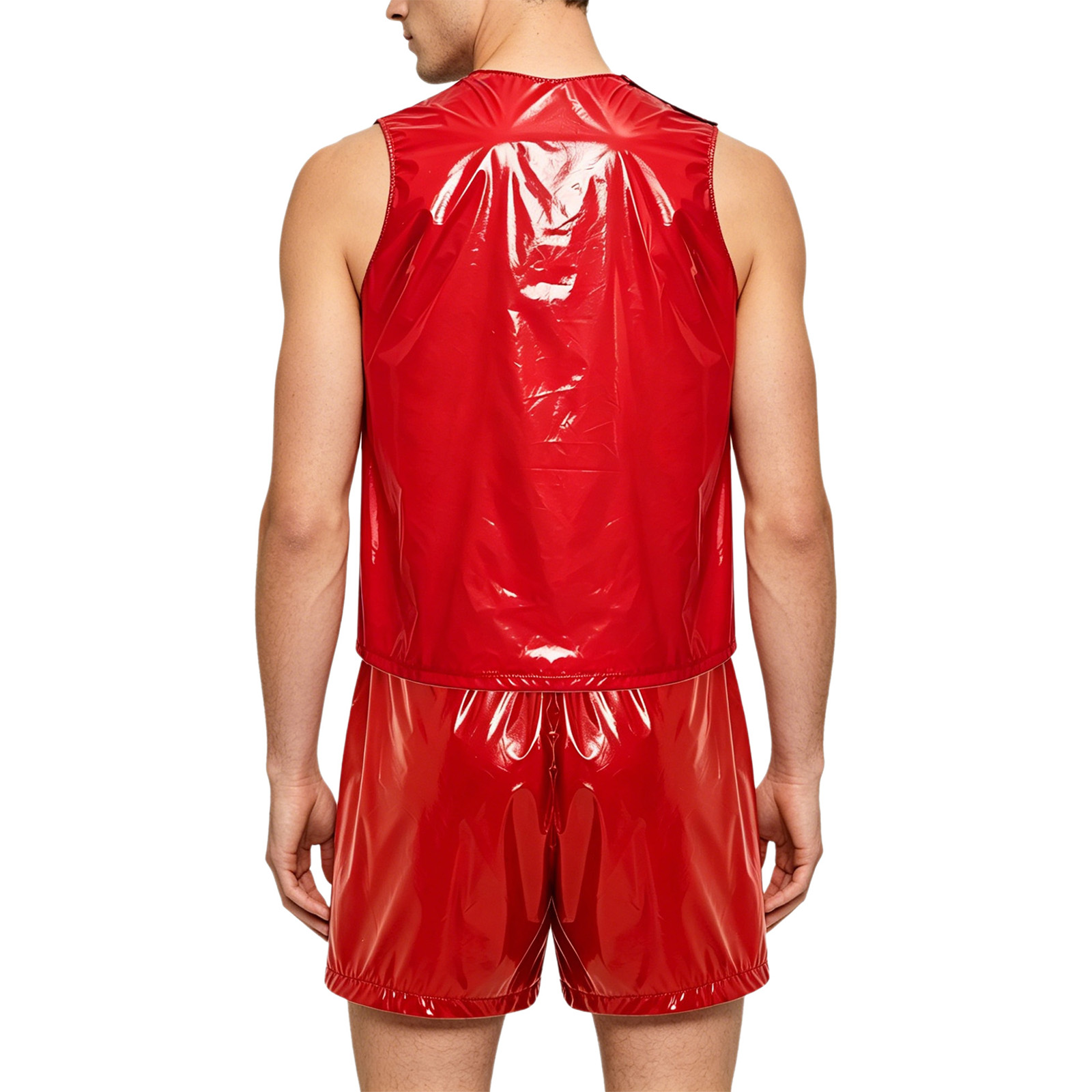 メンズ防水汗吸収トラックスーツ、ノースリーブタンクトップとサ - Track Suit Men のレビューと価格