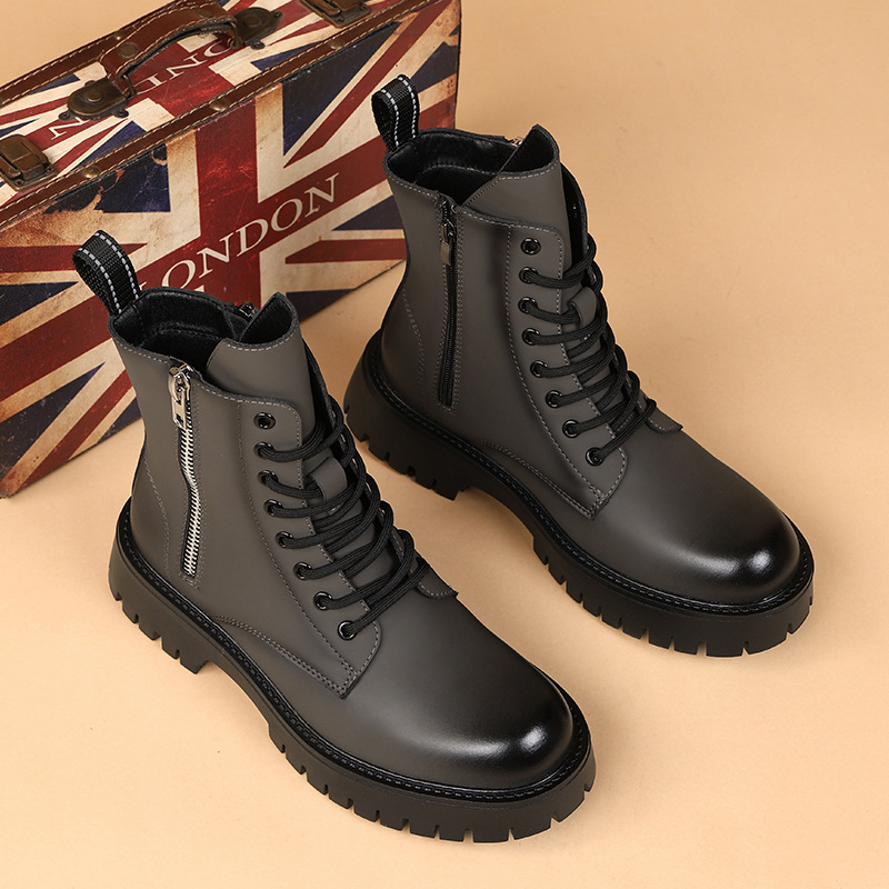 メンズカジュアルハイカットバイクブーツ、パーティー・ナイトク - Chelsea Boots Men のレビューと価格