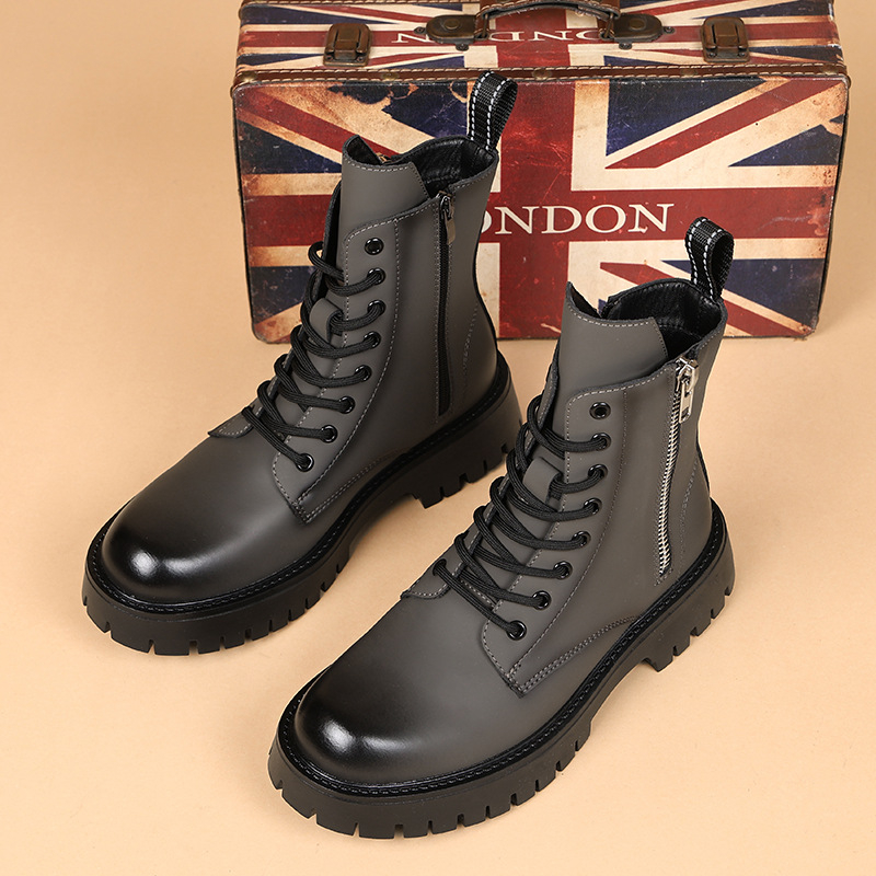 メンズカジュアルハイカットバイクブーツ、パーティー・ナイトク - Chelsea Boots Men のレビューと価格