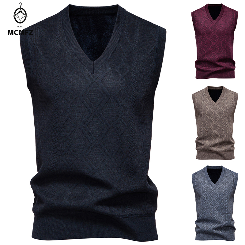 メンズ V ネック ニット セーター 暖かい 秋冬 ダイヤモ - Men'S Fashion V Neck Sweater のレビューと価格
