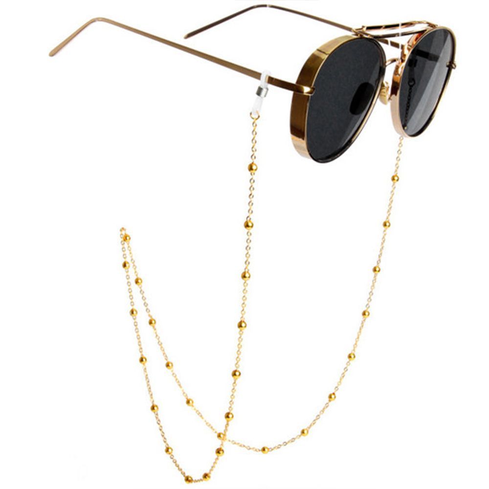 ビーズ付きランヤードメタルストラップシルバーファッション女性 - Mens Fashion Reading Glasses のレビューと価格