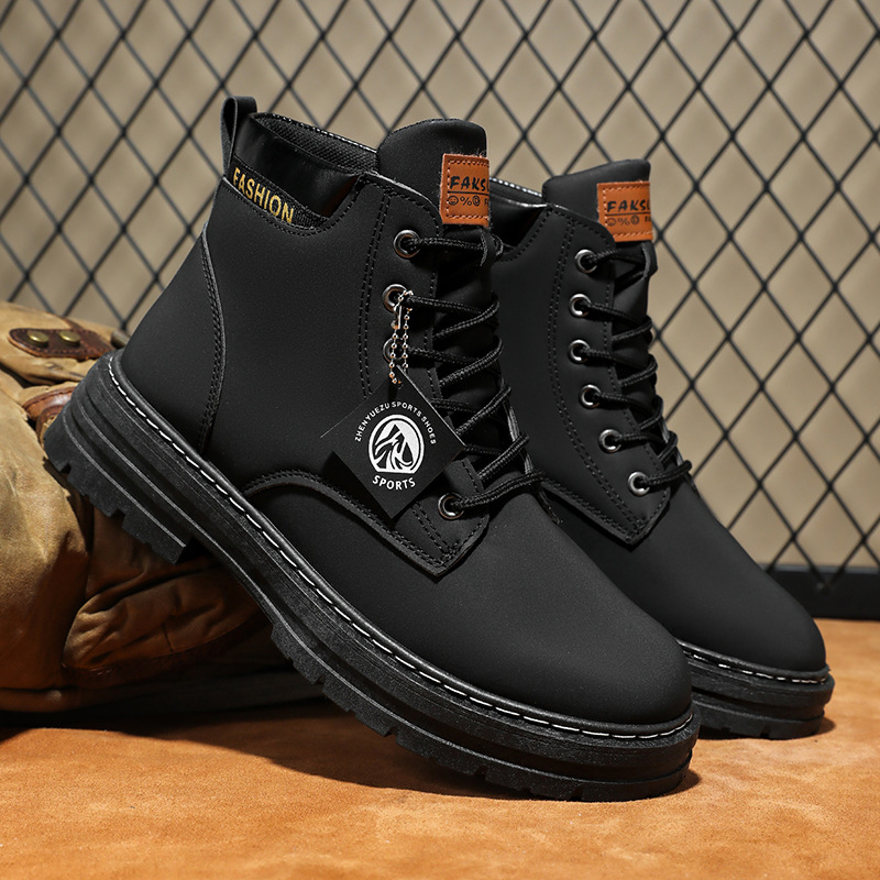 メンズハイカットブーツ 2025 秋冬 レザーシューズ ファ - Mens Fashion Autumn 2025 のレビューと価格