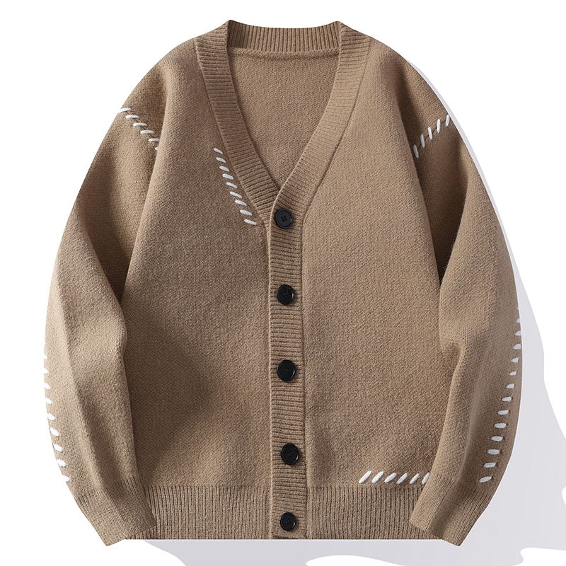 メンズカジュアルニットカーディガン,Vネック,ファッショナブ - Men'S Fashion V Neck Sweater のレビューと価格