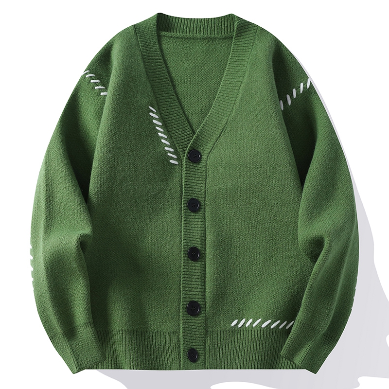 メンズカジュアルニットカーディガン,Vネック,ファッショナブ - Men'S Fashion V Neck Sweater のレビューと価格