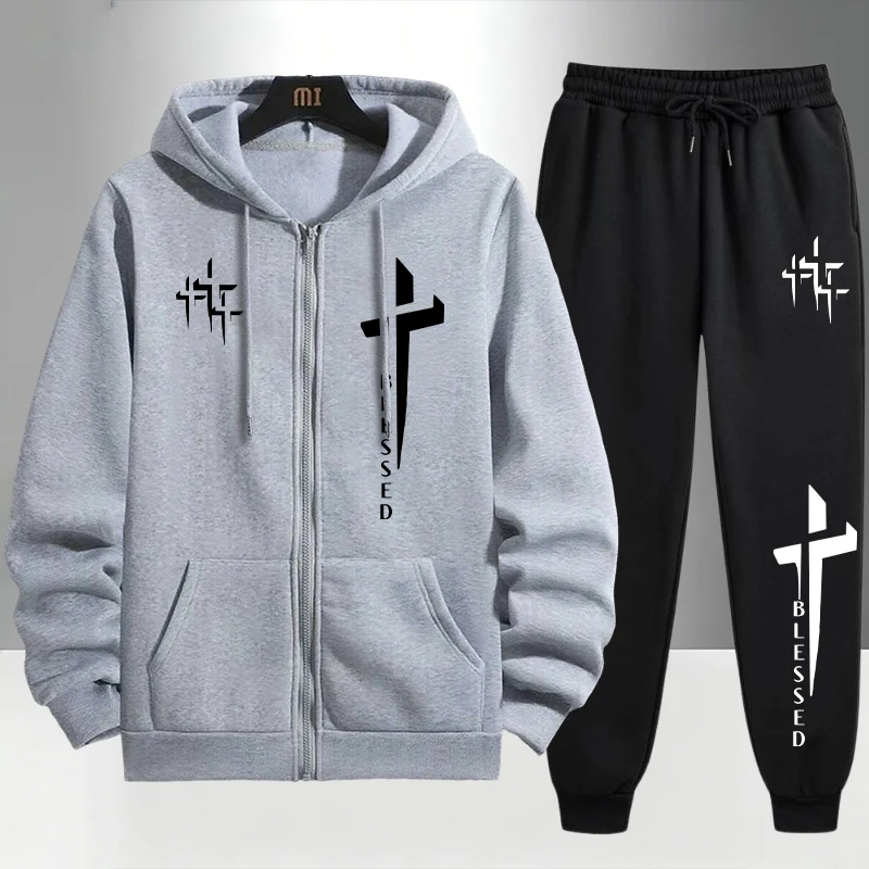 都会的なカジュアルファッション、フード付きアウターウェアセッ - Men'S Fashion Zipper Hoodie のレビューと価格