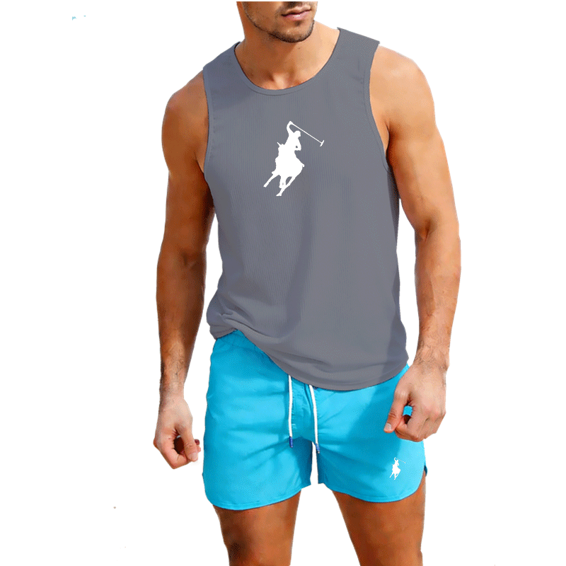 ヨーロッパメンズサマーベスト＆ショーツセット 2ピース アウ - Men'S Fashion Trends のレビューと価格