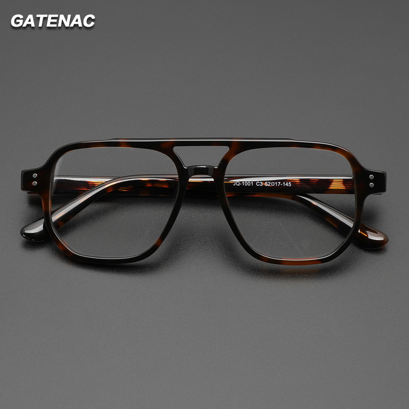 Gatenac ファッションアセテート処方メガネ男性パイロッ - Mens Fashion Reading Glasses のレビューと価格