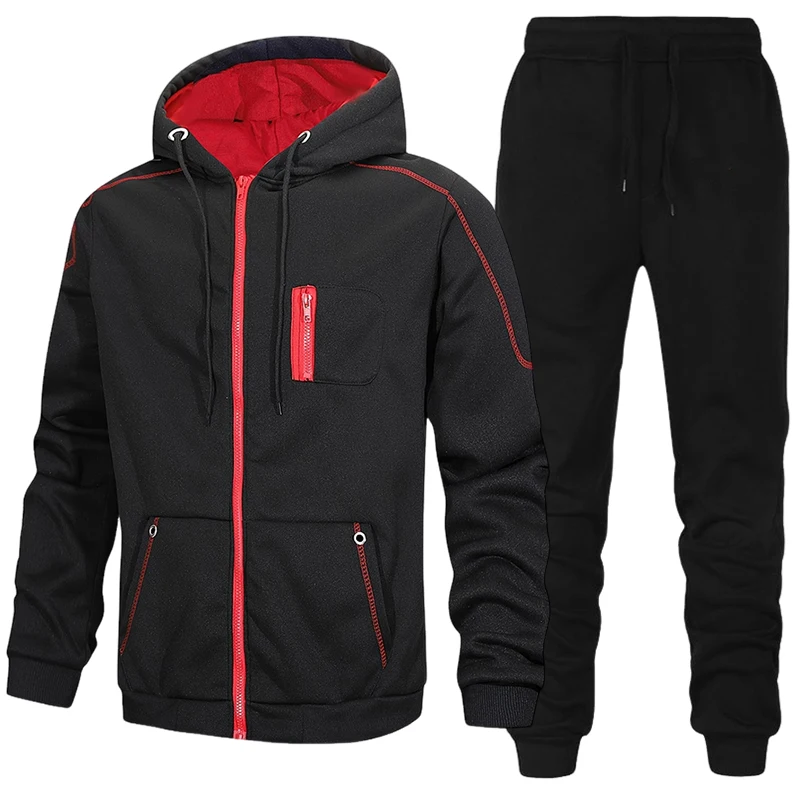メンズファッション トラックスーツ カジュアル フーディー  - Men'S Fashion Zipper Hoodie のレビューと価格
