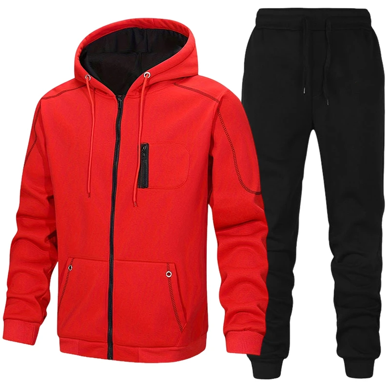 メンズファッション トラックスーツ カジュアル フーディー  - Men'S Fashion Zipper Hoodie のレビューと価格