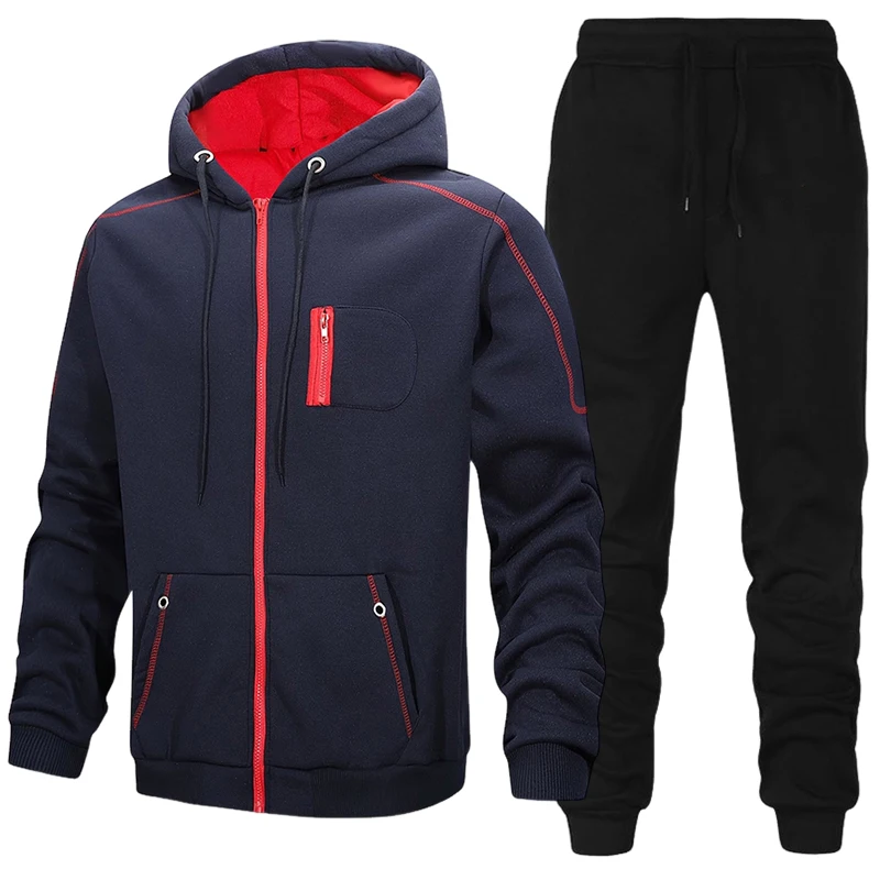 メンズファッション トラックスーツ カジュアル フーディー  - Men'S Fashion Zipper Hoodie のレビューと価格