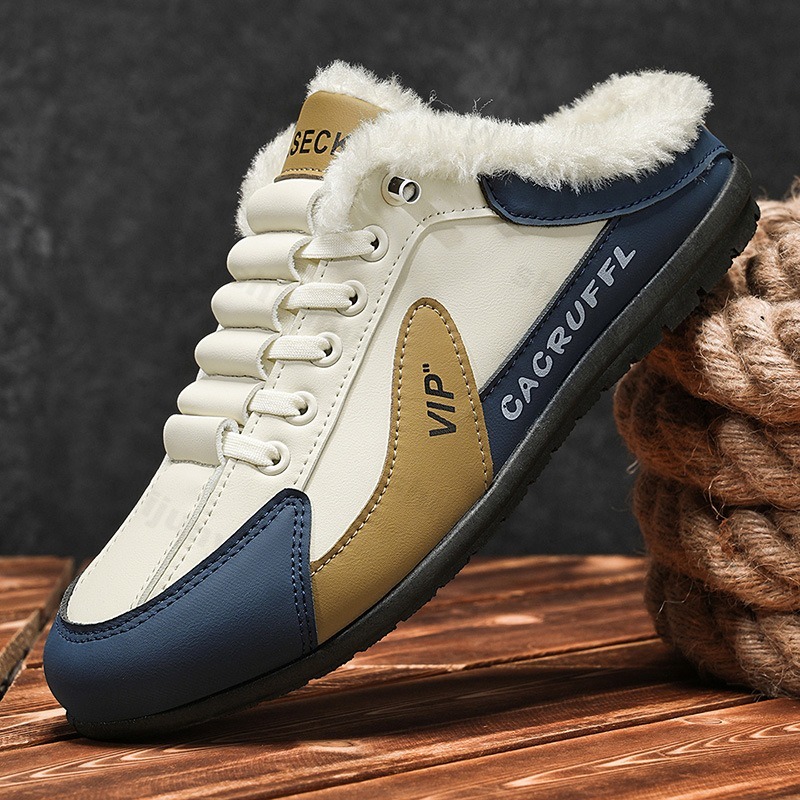 メンズスリッパ 2025 冬 暖かい プラッシュ 快適 アウ - Mens Fashion Autumn 2025 のレビューと価格