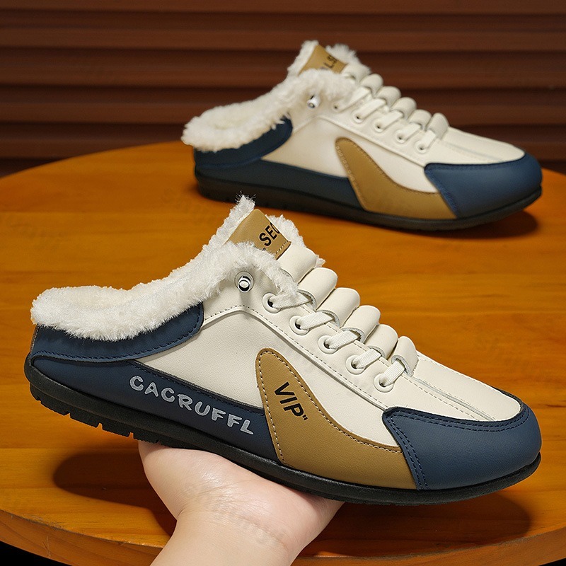 メンズスリッパ 2025 冬 暖かい プラッシュ 快適 アウ - Mens Fashion Autumn 2025 のレビューと価格