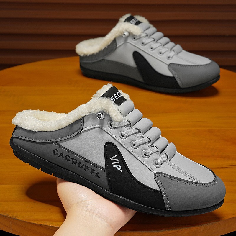メンズスリッパ 2025 冬 暖かい プラッシュ 快適 アウ - Mens Fashion Autumn 2025 のレビューと価格