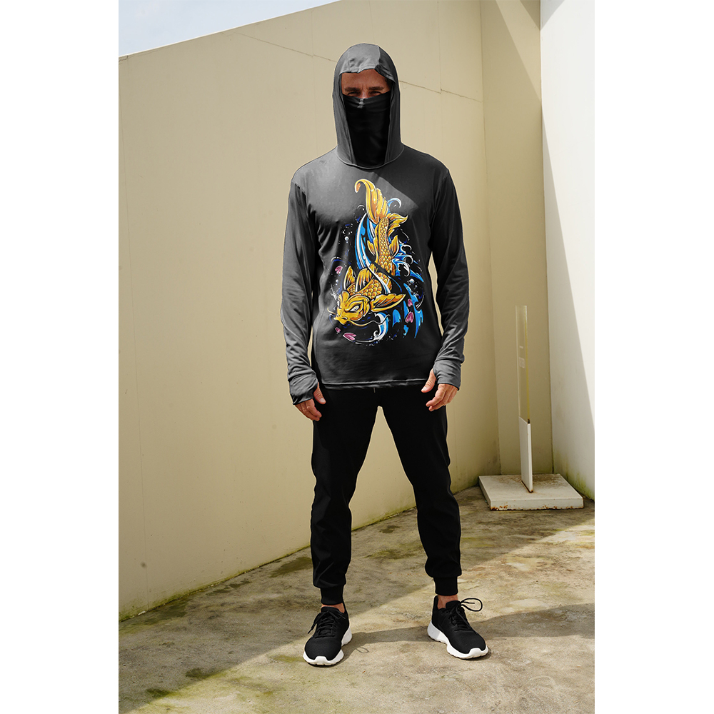 釣り用シャツ メンズ 日焼け防止 フード付きマスク 一体型  - Men'S Fashion Trends のレビューと価格