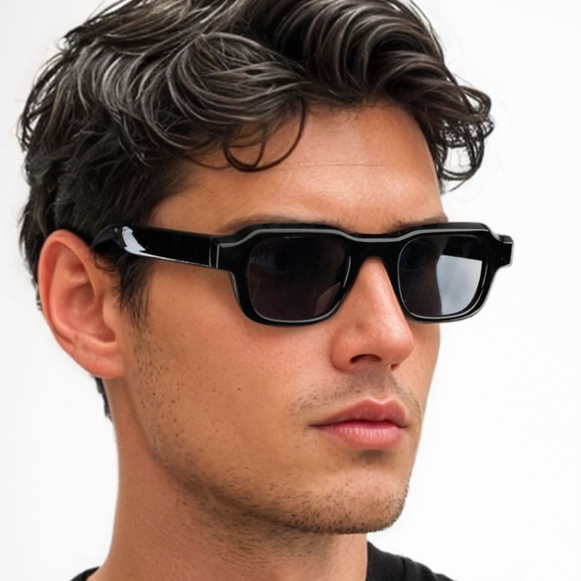 女性ヴィンテージ長方形フレームサングラスファッションレトロサ - Men'S Fashion Glasses のレビューと価格