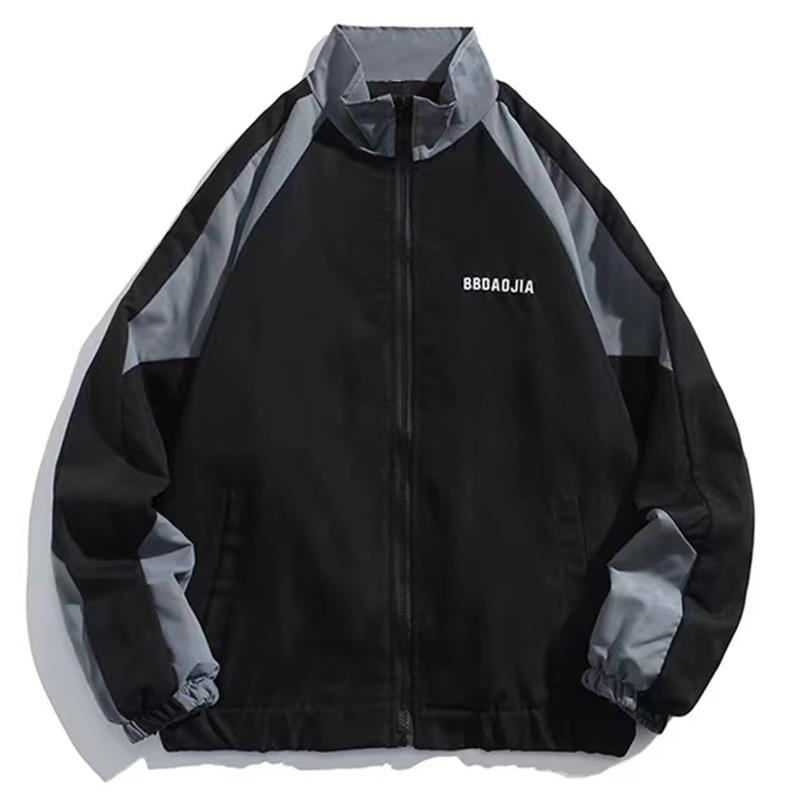 ヒップホップメンズバーシティジャケットハイストリートパッチワ - Varsity Jacket Letterman のレビューと価格
