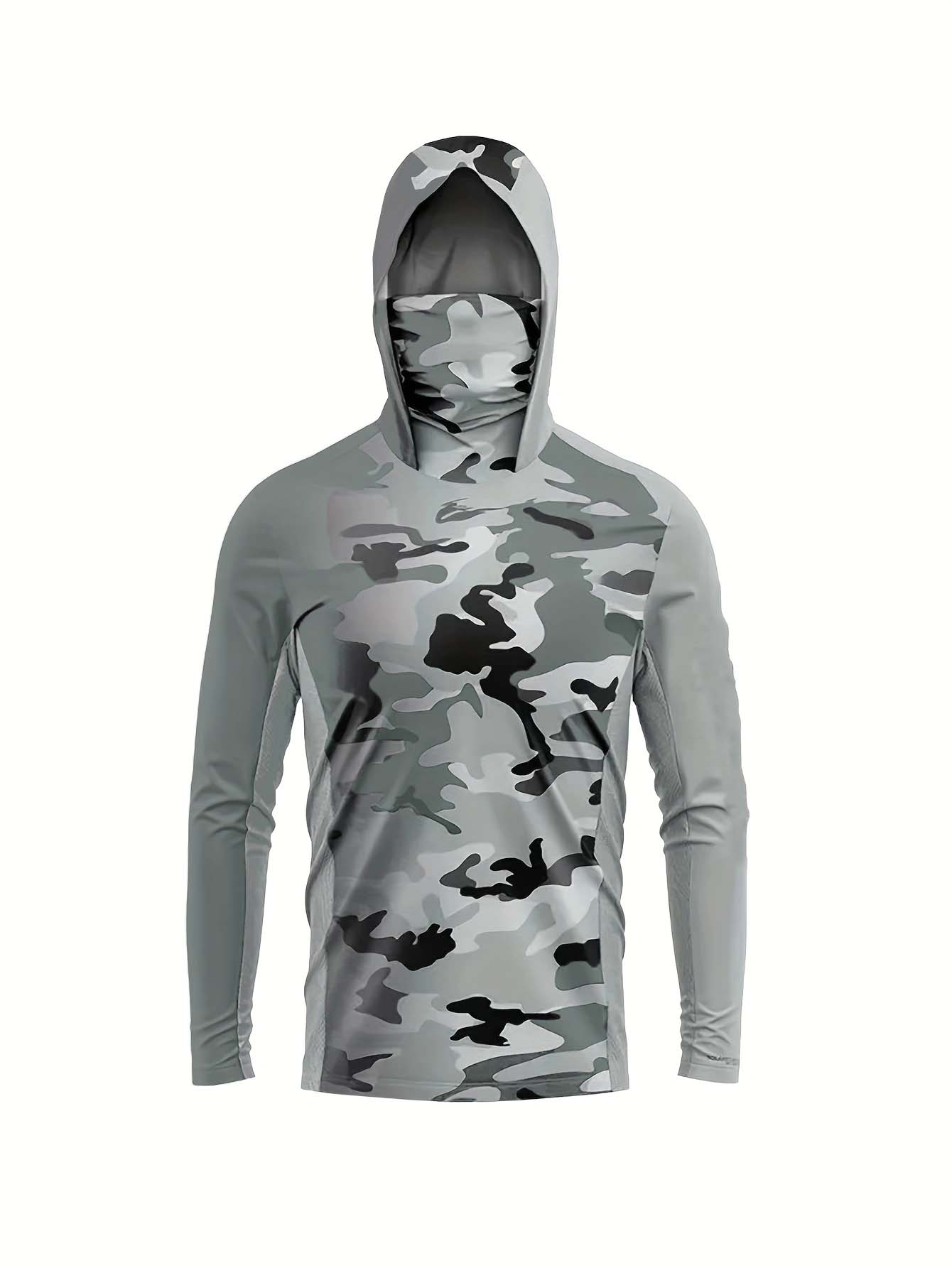 アウトドアフィッシャーマンフード付き長袖Tシャツ、グラデーシ - Men'S Fashion Trends のレビューと価格