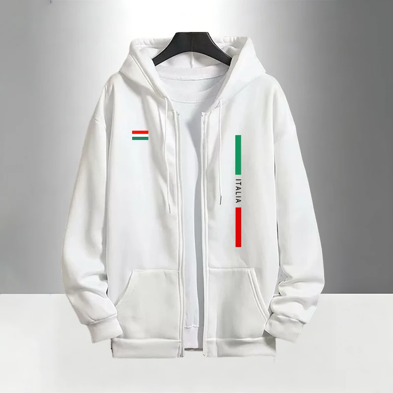 イタリアファッション メンズセット ジッパー付きアウターウェ - Men'S Fashion Zipper Hoodie のレビューと価格