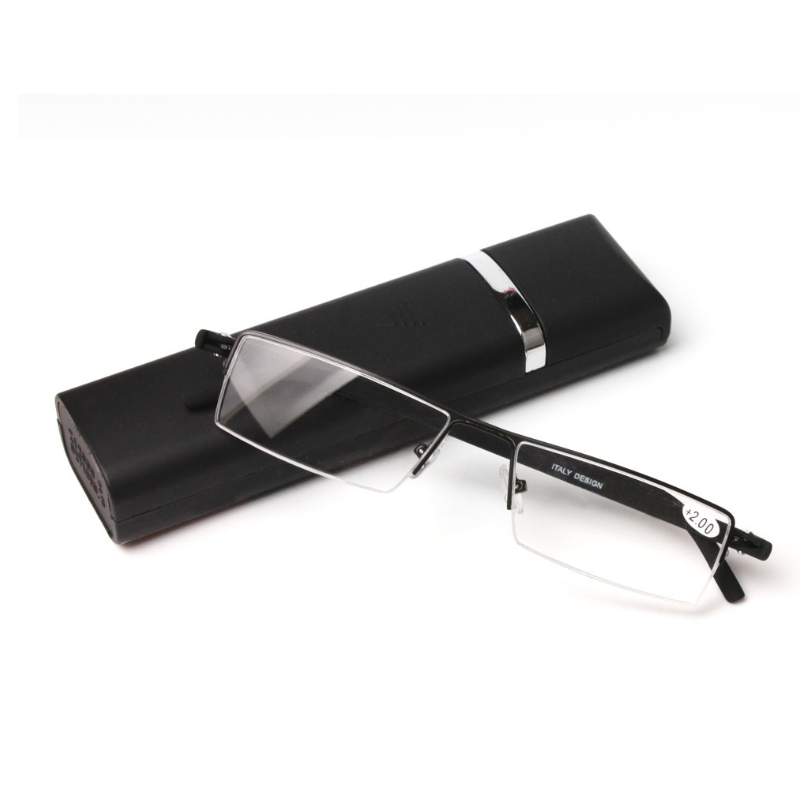 ホットファッションビジネスメガネケース男性エレガントなポータ - Mens Fashion Reading Glasses のレビューと価格