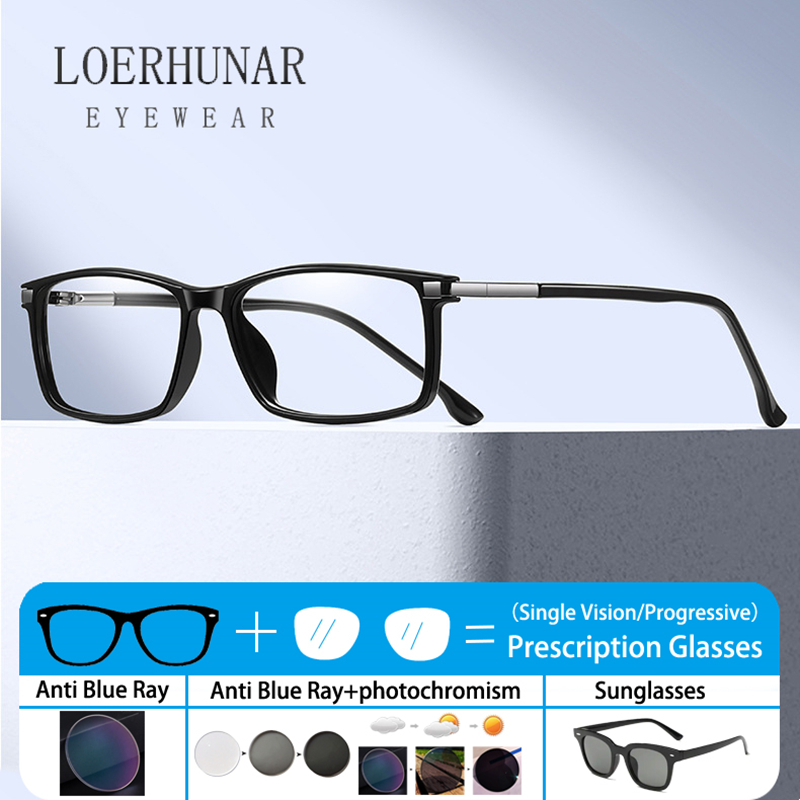 ファッションビジネスオフィスレトロ男性近視老眼鏡光学処方カス - Mens Fashion Reading Glasses のレビューと価格