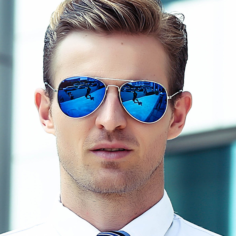 新しいダブルブリッジパイロットサングラス女性合金フレームポリ - Men'S Fashion Glasses のレビューと価格