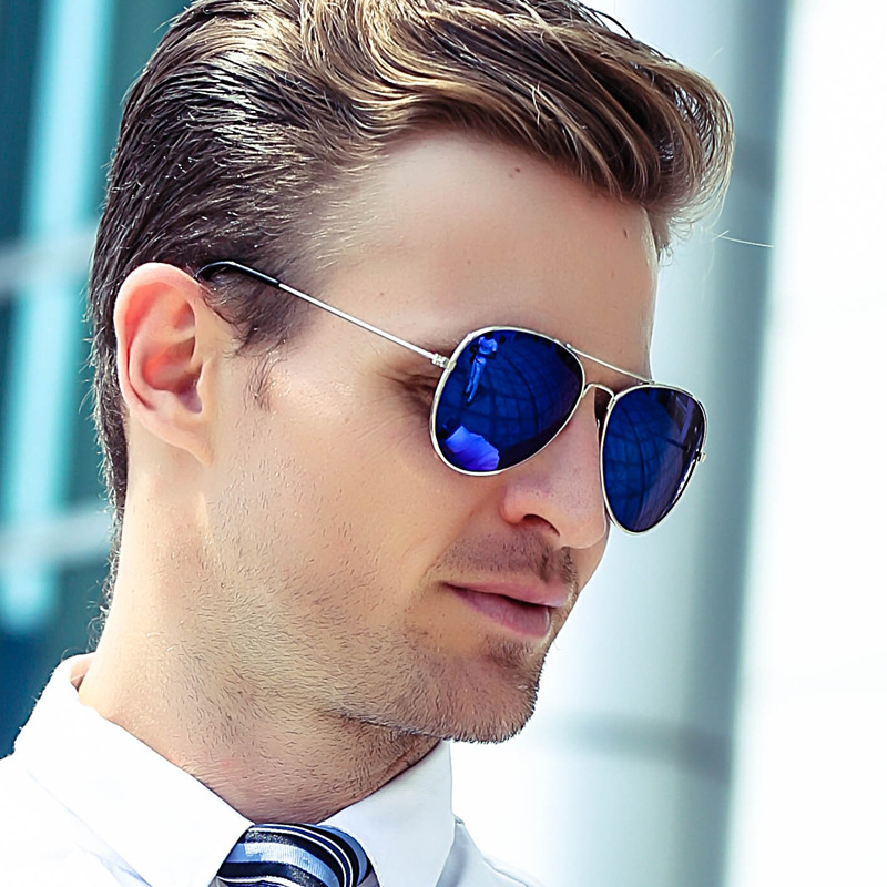 新しいダブルブリッジパイロットサングラス女性合金フレームポリ - Men'S Fashion Glasses のレビューと価格