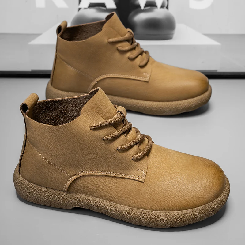 メンズ アンクルブーツ ブラウン ショートブーツ 高級靴 パ - Men'S Fashion For 45 Years Old のレビューと価格