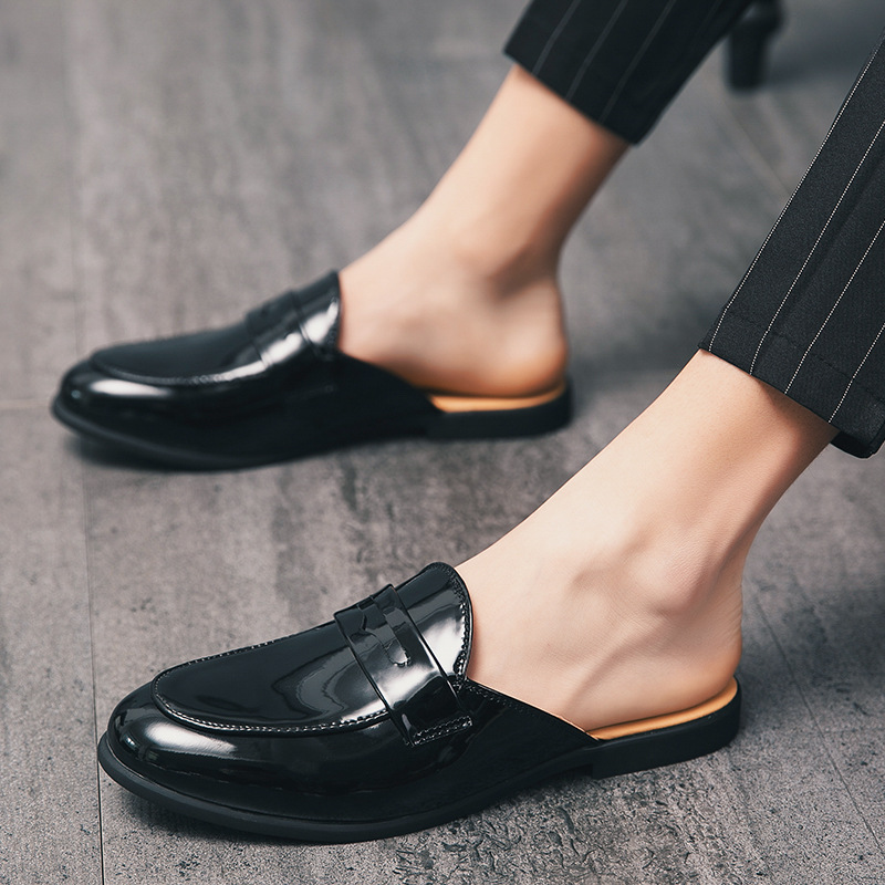 イタリアンデザイン メンズスリッパ パテントレザー ローファ - Men'S Fashion Loafers のレビューと価格