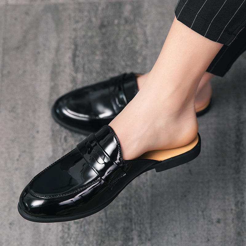 イタリアンデザイン メンズスリッパ パテントレザー ローファ - Men'S Fashion Loafers のレビューと価格