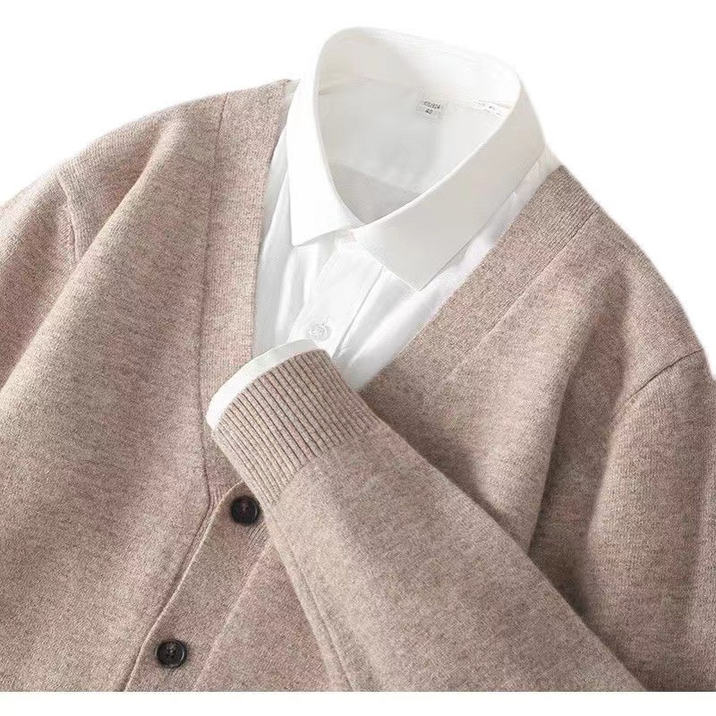 メンズ薄手ニットカーディガン,Vネックセーター,暖かく,ファ - Men'S Fashion V Neck Sweater のレビューと価格