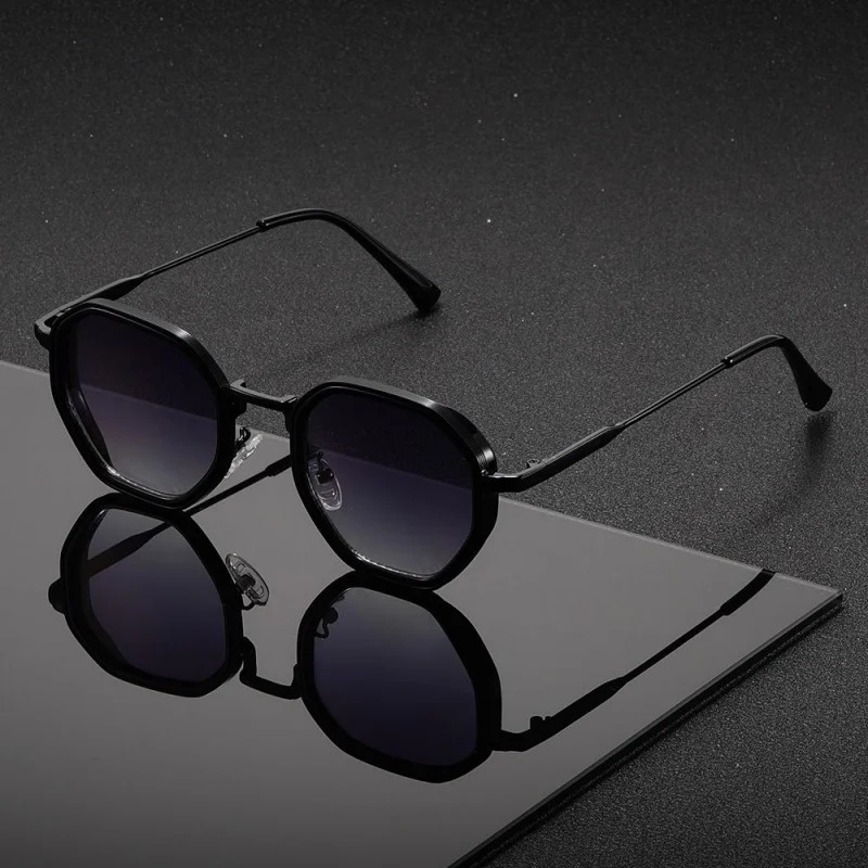 1 ペアユニセックスラウンドメタルファッショナブルなサングラ - Men'S Fashion Glasses のレビューと価格